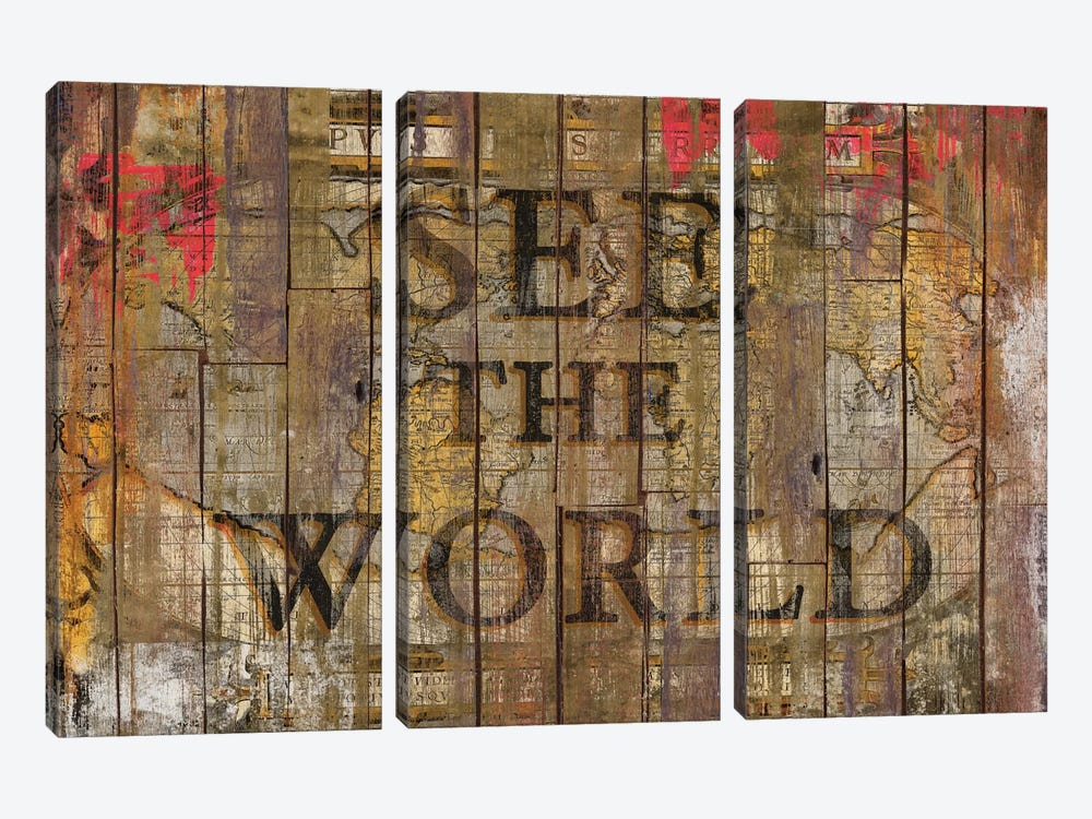 See The World 3-piece Canvas Print
