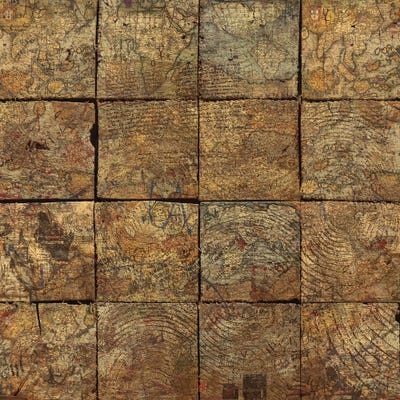 Deconstruction (Map Squares) by Diego Tirigall acrylic art print