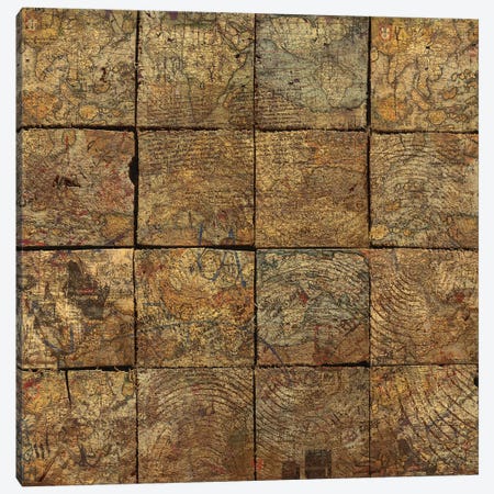 Deconstruction (Map Squares) Canvas Print #MXS141} by Diego Tirigall Canvas Art