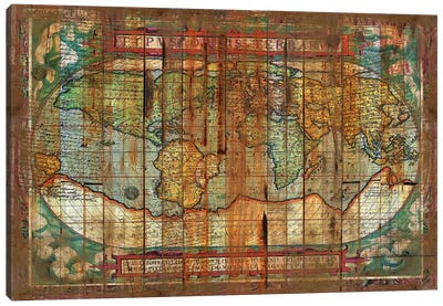 Antique World Canvas Art Print - Antique Maps
