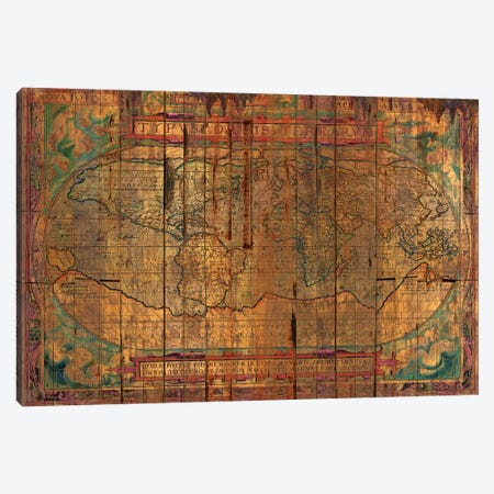 Distressed Old Map Canvas Print #MXS145} by Diego Tirigall Canvas Art Print