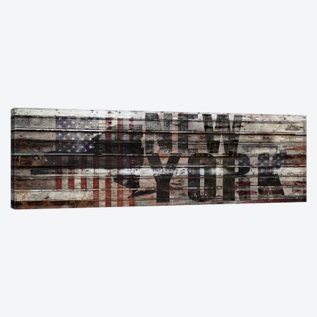 New York Distressed Canvas Print #MXS154} by Diego Tirigall Canvas Artwork