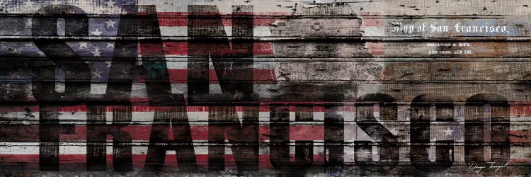 San Francisco Distressed by Diego Tirigall wall art