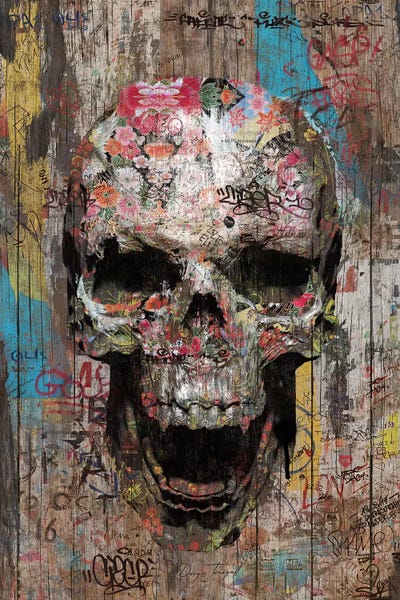 Diego Tirigall: Romantic Street Skull by Diego Tirigall