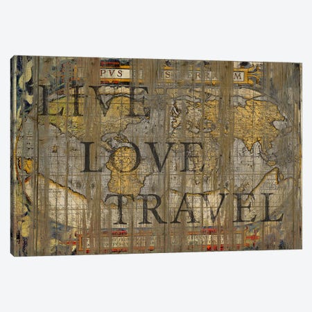 Live Love Travel Canvas Print #MXS15} by Diego Tirigall Art Print