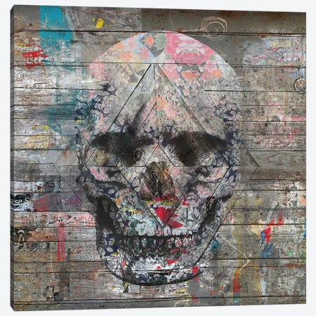 Urban Skull Canvas Print #MXS164} by Diego Tirigall Canvas Art Print