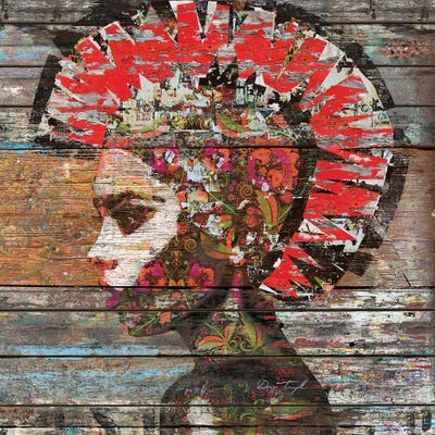 Wild Nature - Profile of Woman by Diego Tirigall acrylic art print