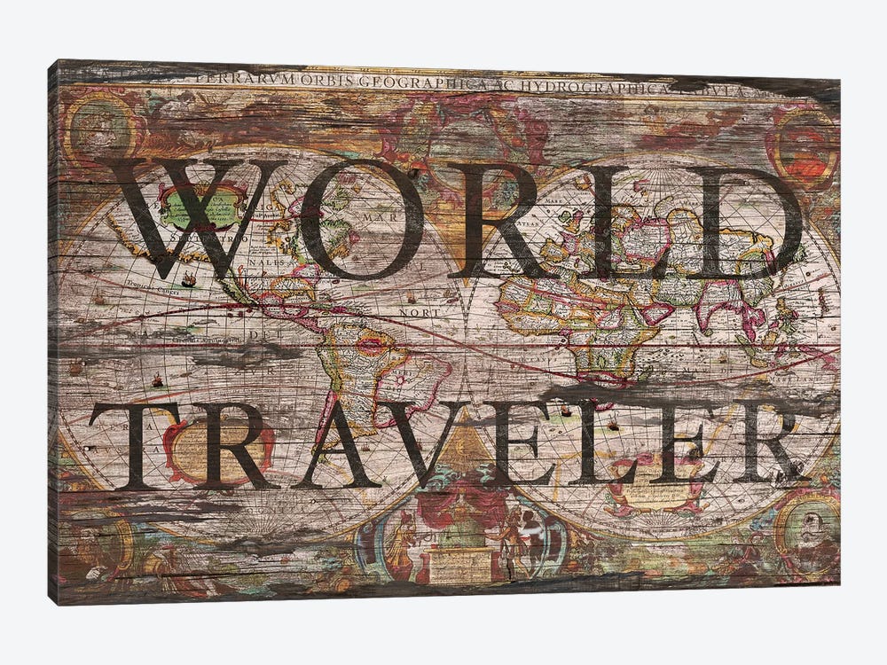 World Traveler by Diego Tirigall 1-piece Canvas Artwork