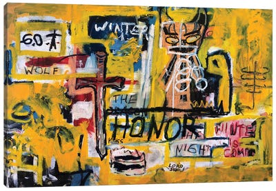 Winter Honor Canvas Art Print - Mellow Yellow