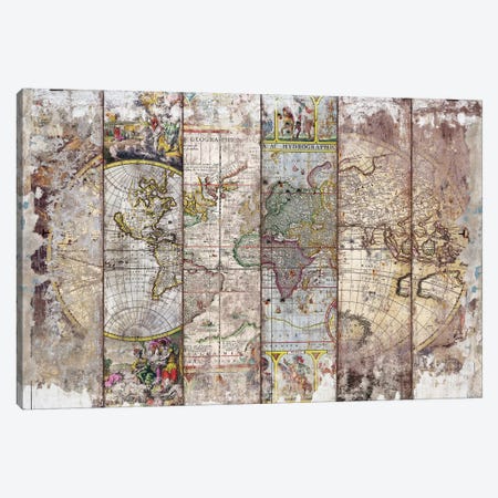 Old Times (World Map) II Canvas Print #MXS195} by Diego Tirigall Canvas Art