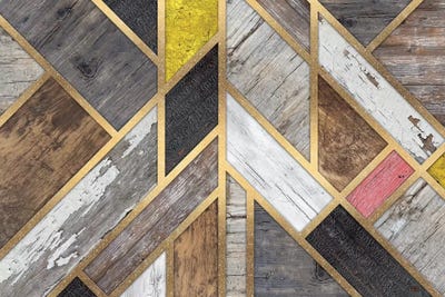 Rustic Scandinavian Design Colorful by Diego Tirigall acrylic art print