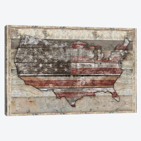 USA Map Fight Canvas Print #MXS221} by Diego Tirigall Canvas Print