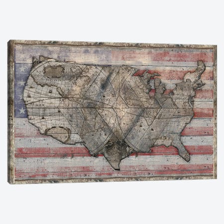 USA Map Forever Canvas Print #MXS222} by Diego Tirigall Art Print