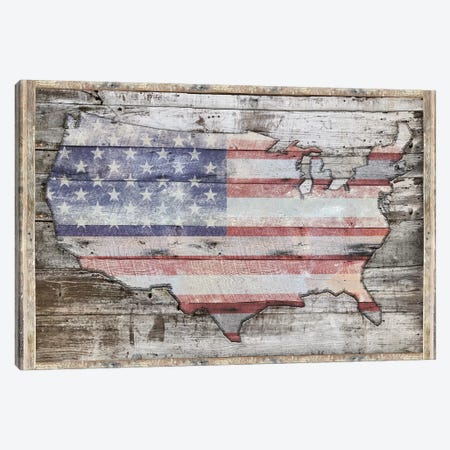 USA Map Redemption Canvas Print #MXS228} by Diego Tirigall Art Print