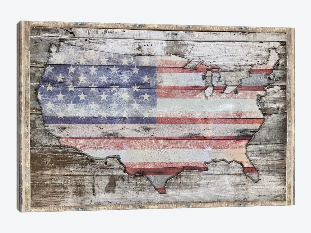 USA Map Redemption by Diego Tirigall 1-piece Canvas Art
