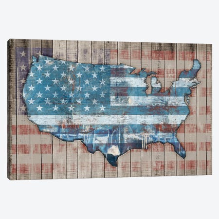 USA Map Sky Canvas Print #MXS229} by Diego Tirigall Art Print