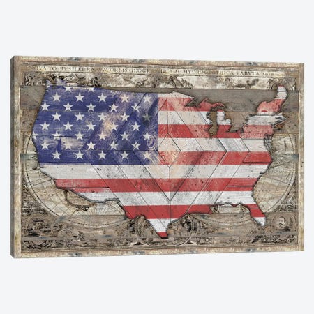 USA Map Union Canvas Print #MXS230} by Diego Tirigall Canvas Artwork