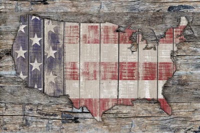 USA Map Unity And Hope by Diego Tirigall framed wall art