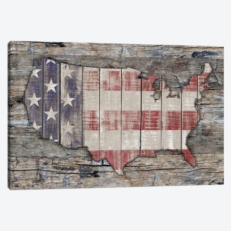 USA Map Unity And Hope Canvas Print #MXS231} by Diego Tirigall Canvas Artwork