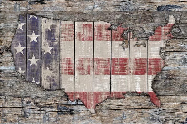 Diego Tirigall: USA Map Unity And Hope by Diego Tirigall