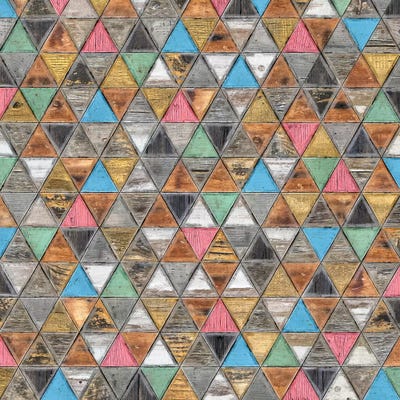 Geometric Rustic And Shabby Chic - Square by Diego Tirigall acrylic art print