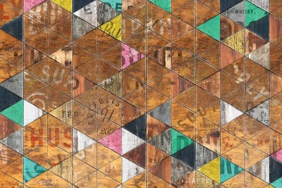 Retro Sign Pattern - Wide by Diego Tirigall acrylic art print