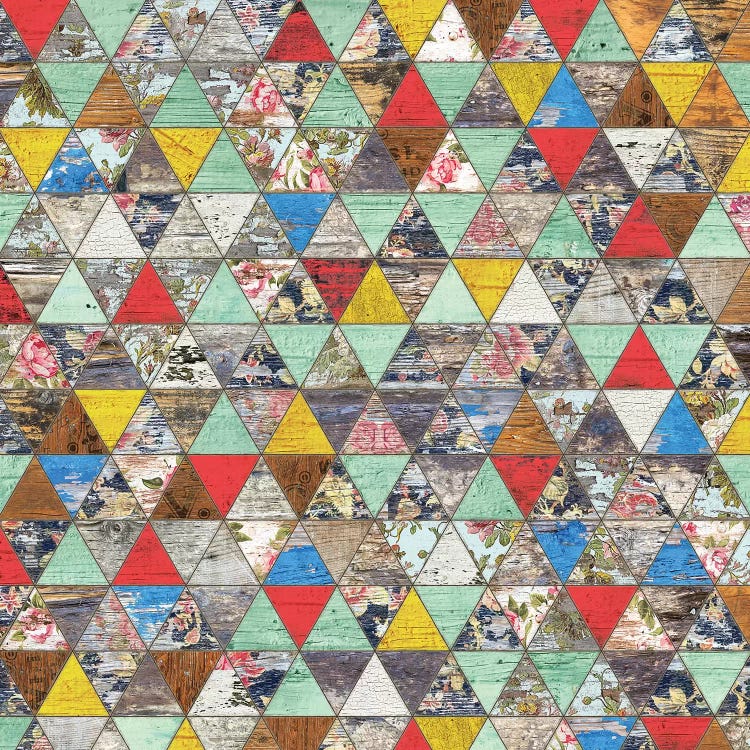 Rustic Geometry I - Square by Diego Tirigall wall art