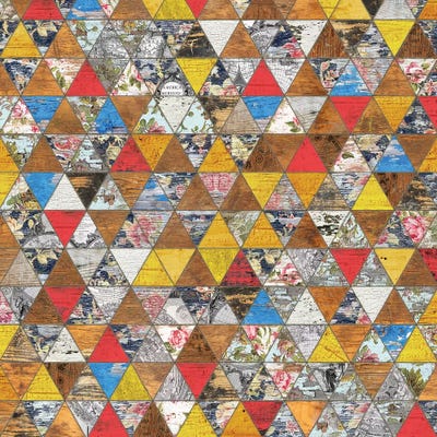 Rustic Geometry II - Square by Diego Tirigall acrylic art print