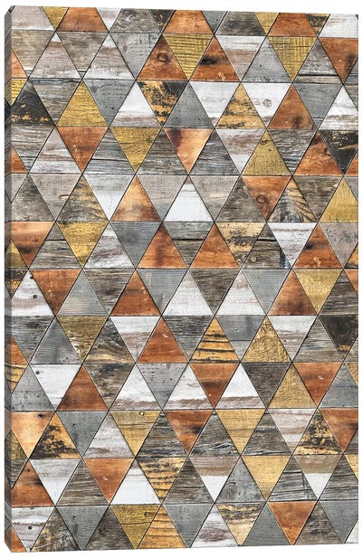 Rustic Geometry III - Height Canvas Art Print - Diego Tirigall