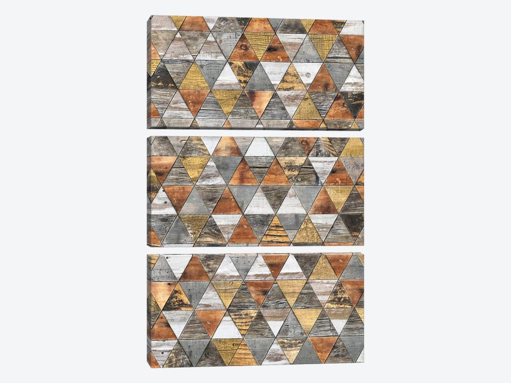 Rustic Geometry III - Height by Diego Tirigall 3-piece Canvas Art