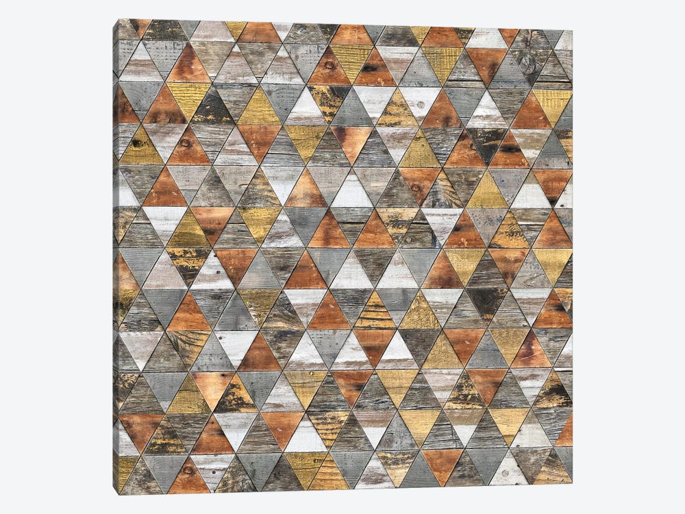 Rustic Geometry III - Square by Diego Tirigall 1-piece Canvas Art Print