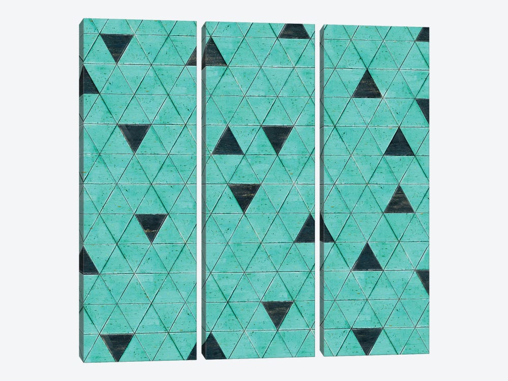 Techno Shabby Chic - Square by Diego Tirigall 3-piece Canvas Wall Art
