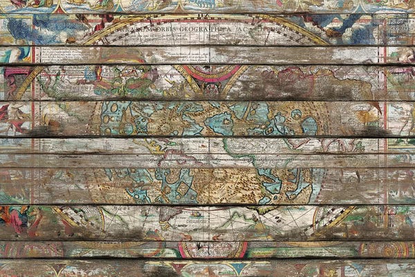 Globes: Hidden Worlds (Old Maps) by Diego Tirigall