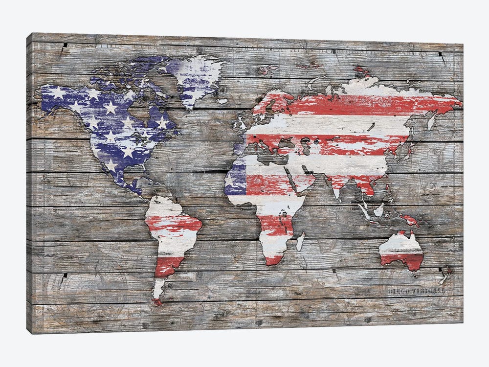 American World by Diego Tirigall 1-piece Canvas Art Print