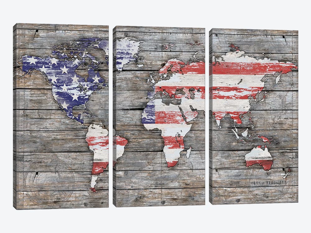 American World by Diego Tirigall 3-piece Art Print