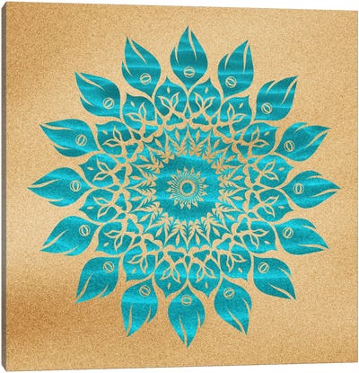 Summer Mandala Canvas Art Print - Yoga Art