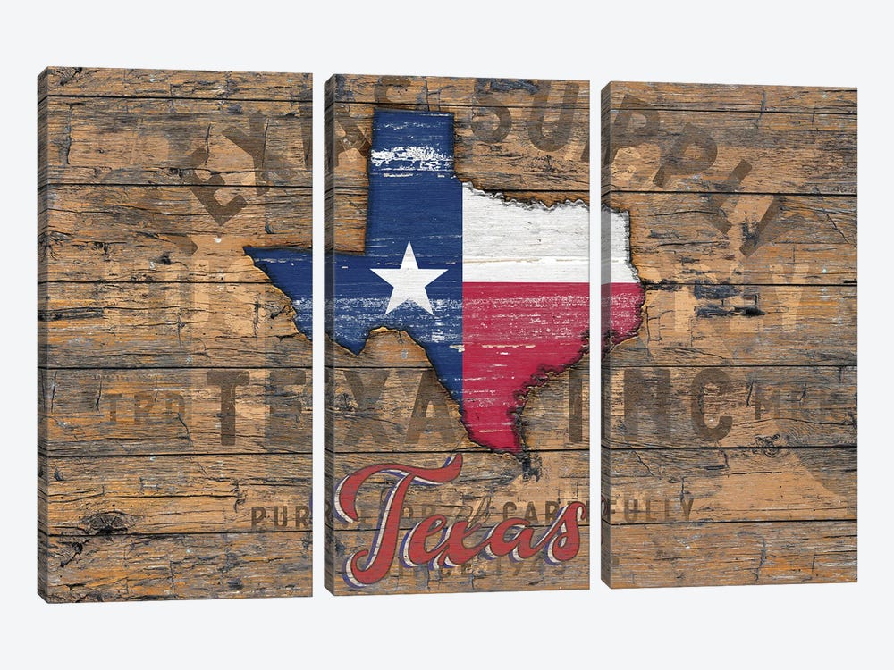 Rustic Morning In Texas State 3-piece Art Print