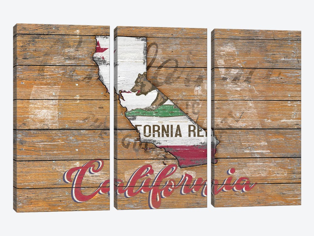 Rustic Morning In California State 3-piece Canvas Print