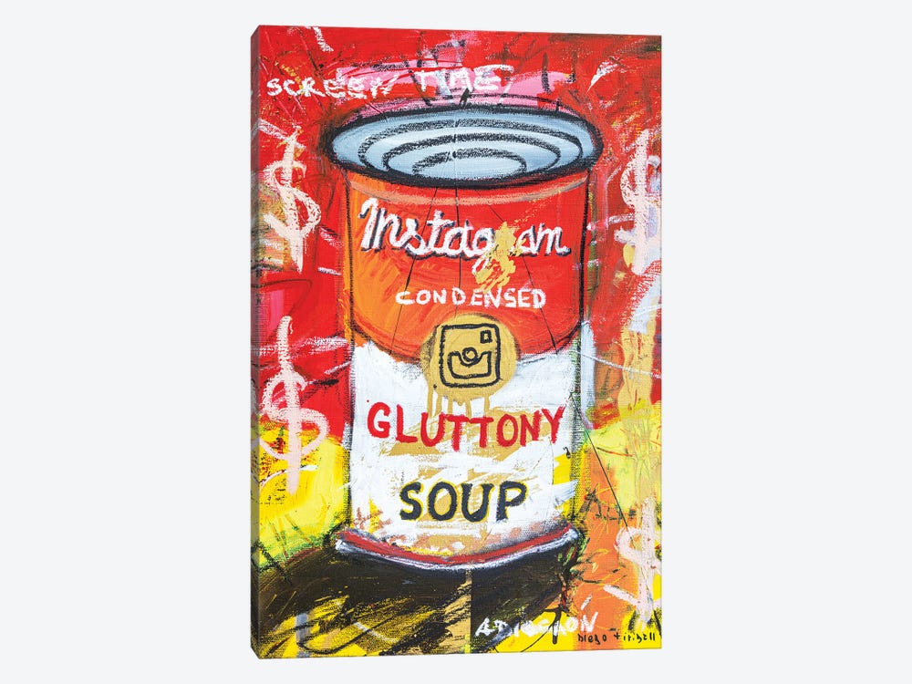 Gluttony Soup Preserves by Diego Tirigall 1-piece Canvas Print