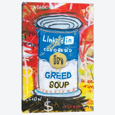 Greed Soup Preserves Canvas Print #MXS282} by Diego Tirigall Canvas Art Print