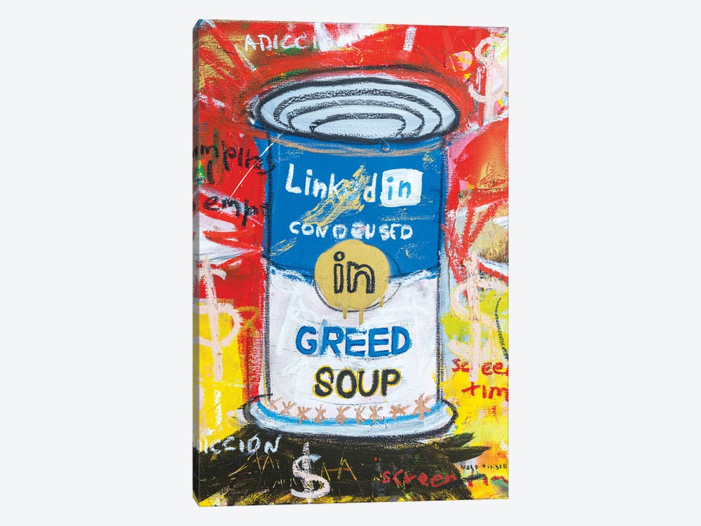 Greed Soup Preserves by Diego Tirigall 1-piece Canvas Artwork