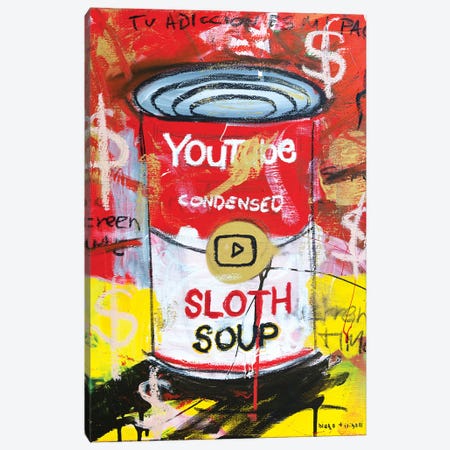 Sloth Soup Preserves Canvas Print #MXS285} by Diego Tirigall Canvas Artwork