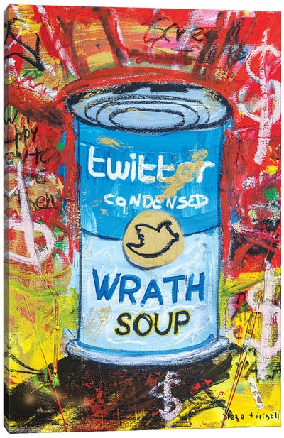 Wrath Soup Preserves Canvas Art Print - Campbell's Soup Can Reimagined