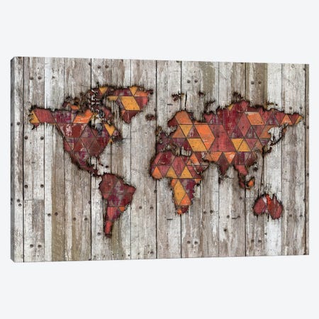 Abstract Natural Skin World Map Canvas Print #MXS293} by Diego Tirigall Canvas Art