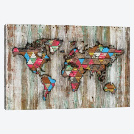 Rural World Map Canvas Print #MXS294} by Diego Tirigall Canvas Print