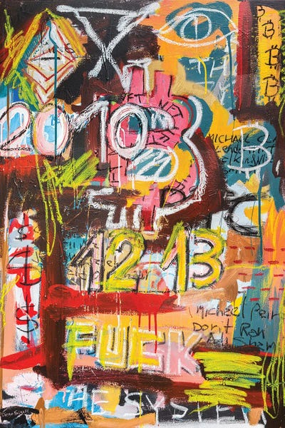 Satoshi Nakamoto Logged Off by Diego Tirigall acrylic art print