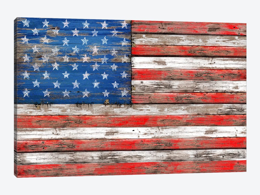 USA Vintage Wood by Diego Tirigall 1-piece Canvas Art