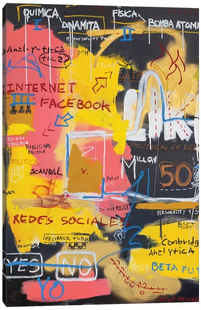Code Is Social Canvas Art Print - Diego Tirigall