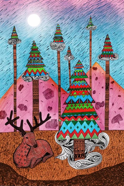 Evergreen Trees: A Christmas Moment by Diego Tirigall