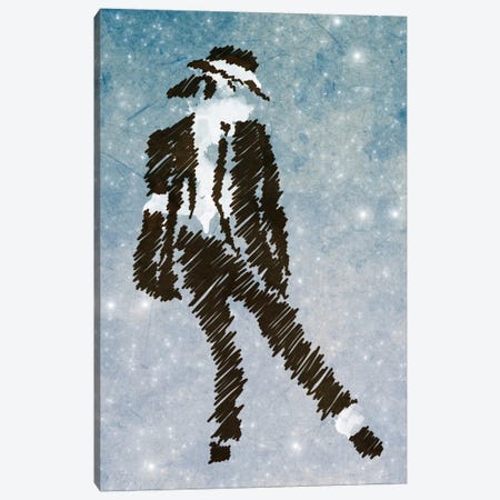 Michael Jackson Forever King of Pop Canvas Print #MXS43} by Diego Tirigall Canvas Art Print